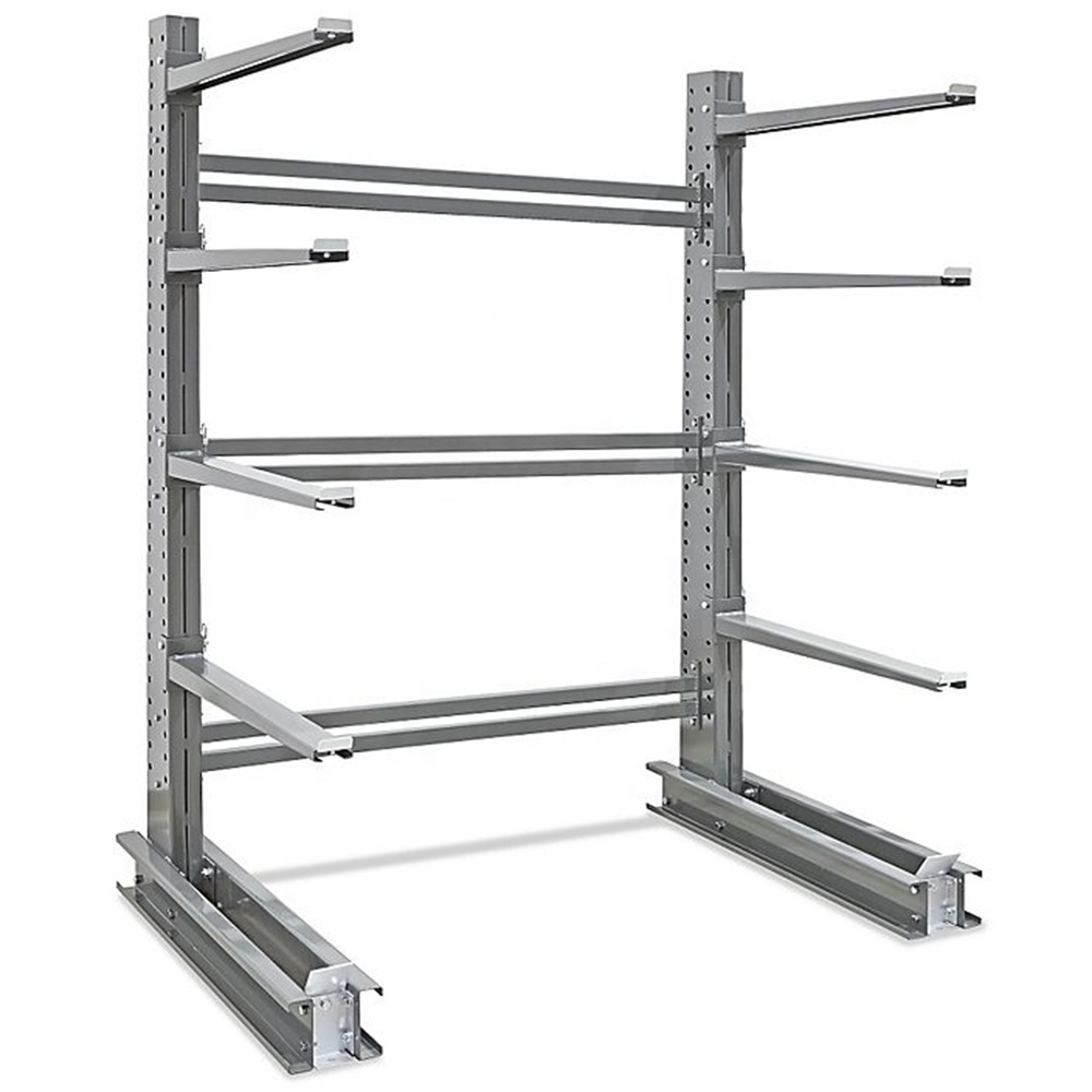 Storage Pvc Pipe Cantilever Rack Hot-dip Galvanized Single-side Heavy Duty Outdoor Warehouse Rack