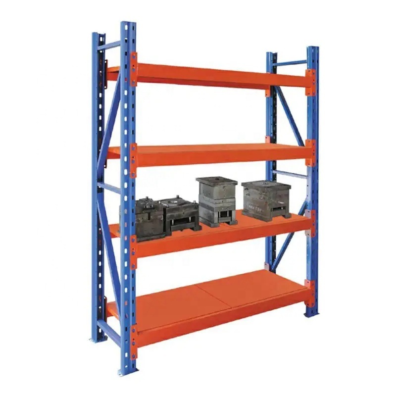 Topeasy middle duty boltless metal long span warehouse stacking racks shelves