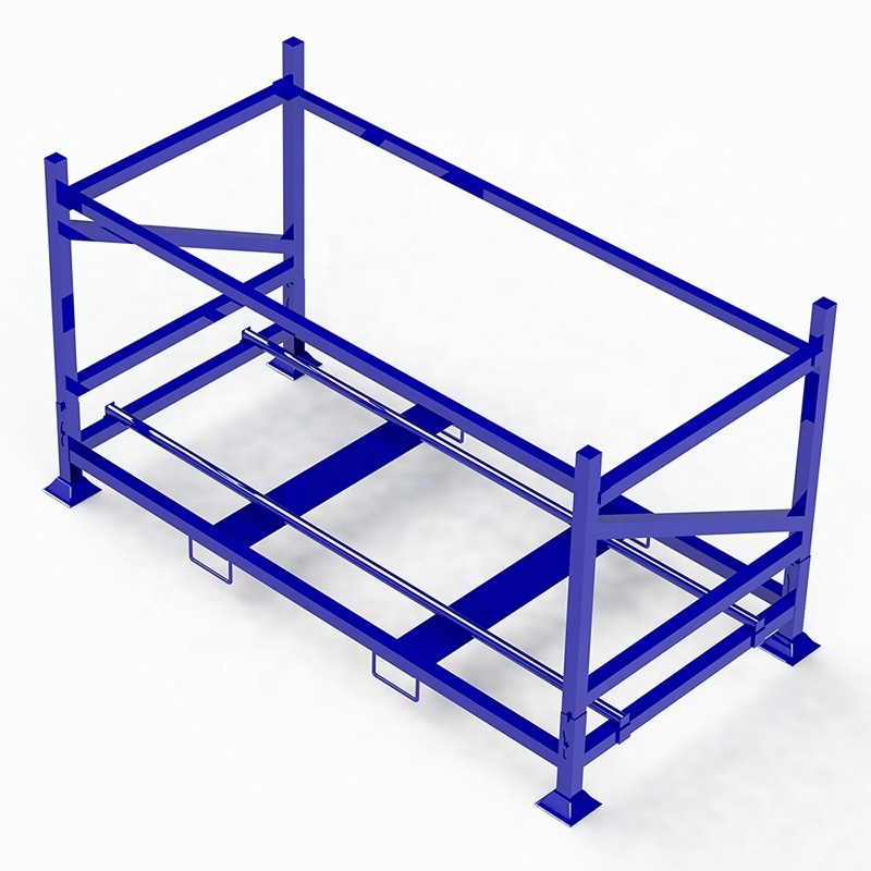 Foldable heavy duty stackable racking China cheap truck tyre storage rack metal car / truck tire racks