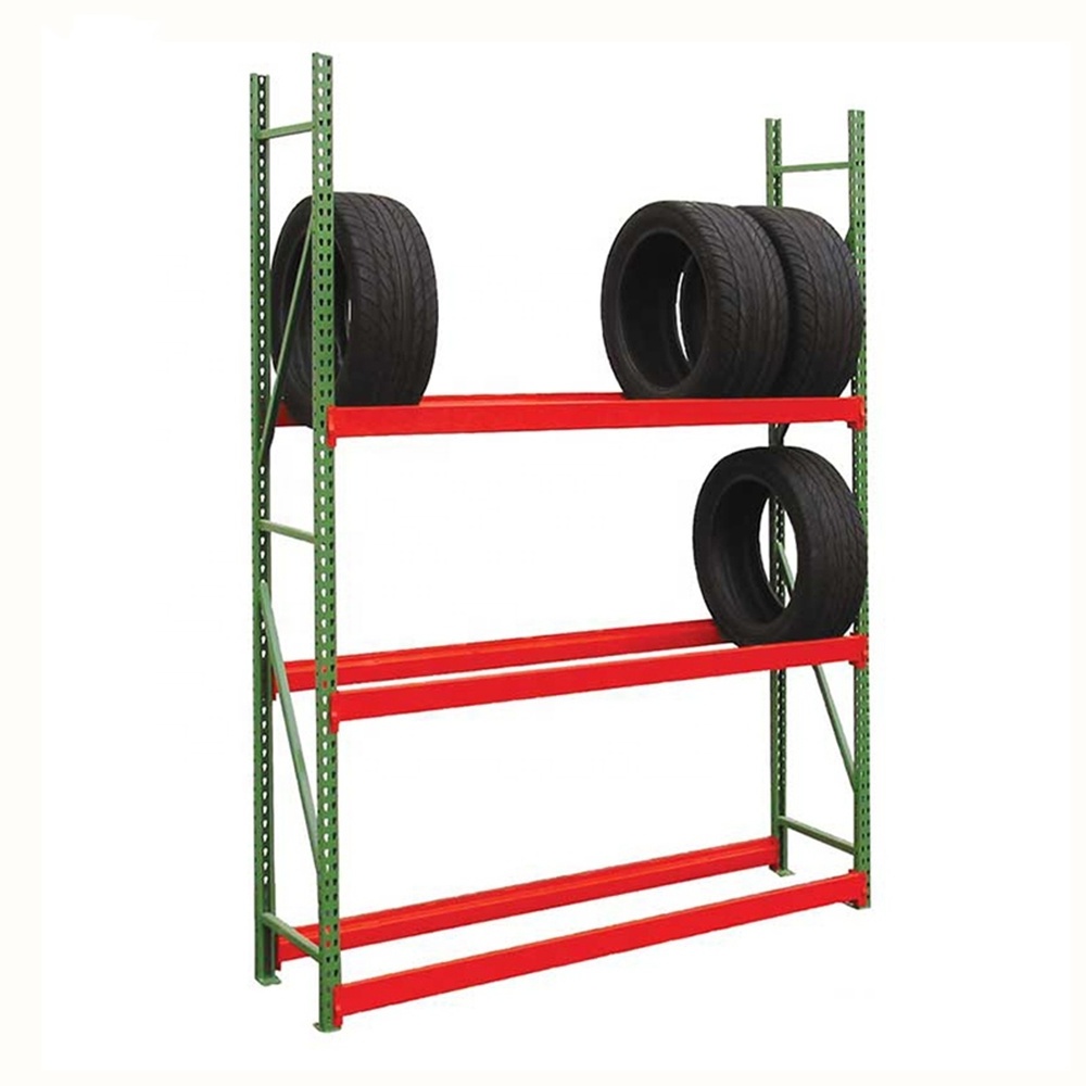 Heavy duty warehouse storage steel tire shelf for 4s store