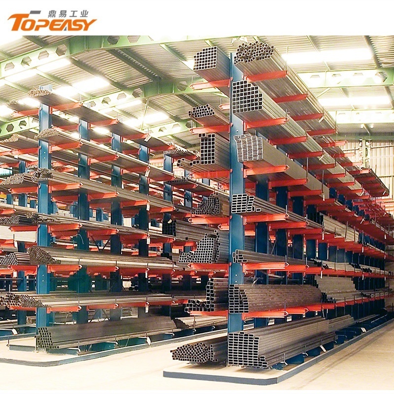 Customized heavy duty industrial racking self-supporting cantilever pipe rack for warehouse