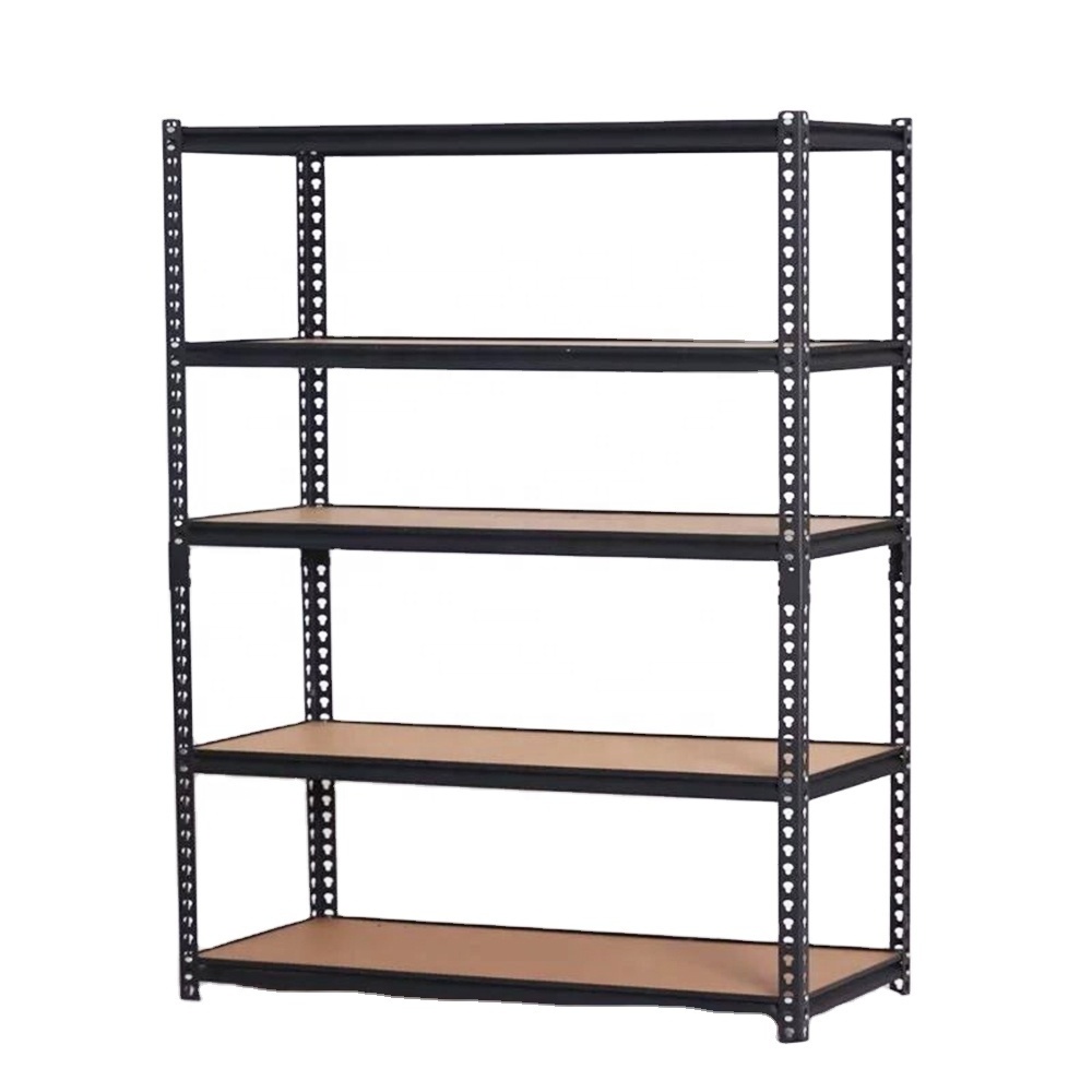 Heavy duty 5-shelf steel shelving unit nice warehouse storage muscle rack