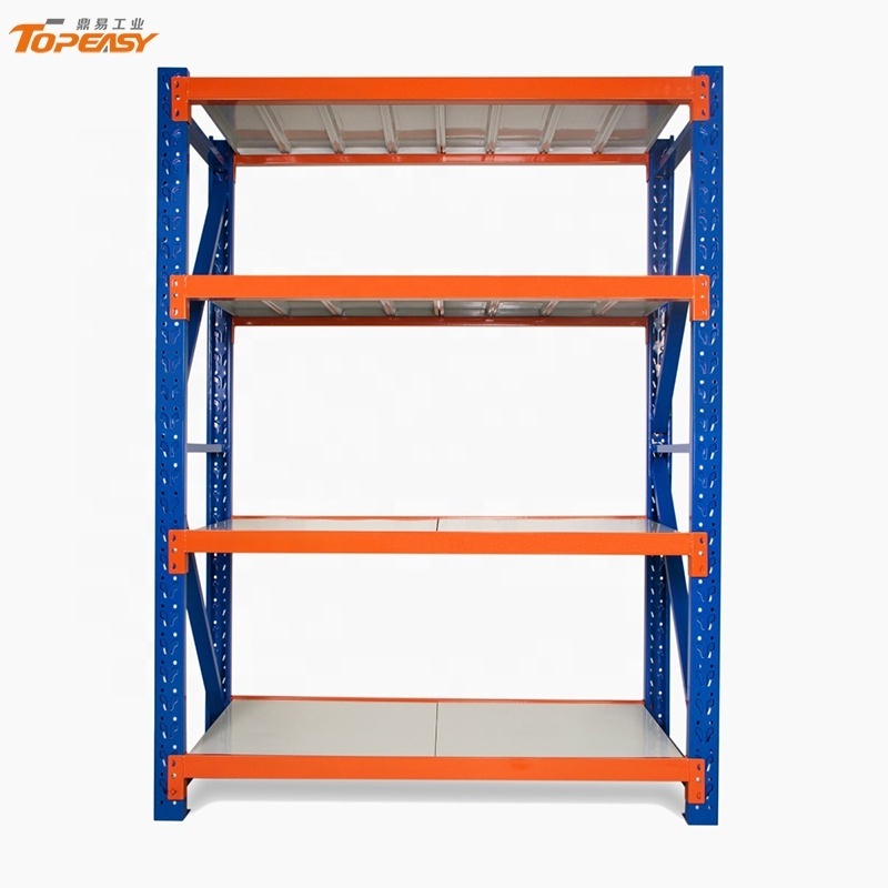 Topeasy Adjustable Easy Install Industrial 4 Layers Commercial Metal Shelving System