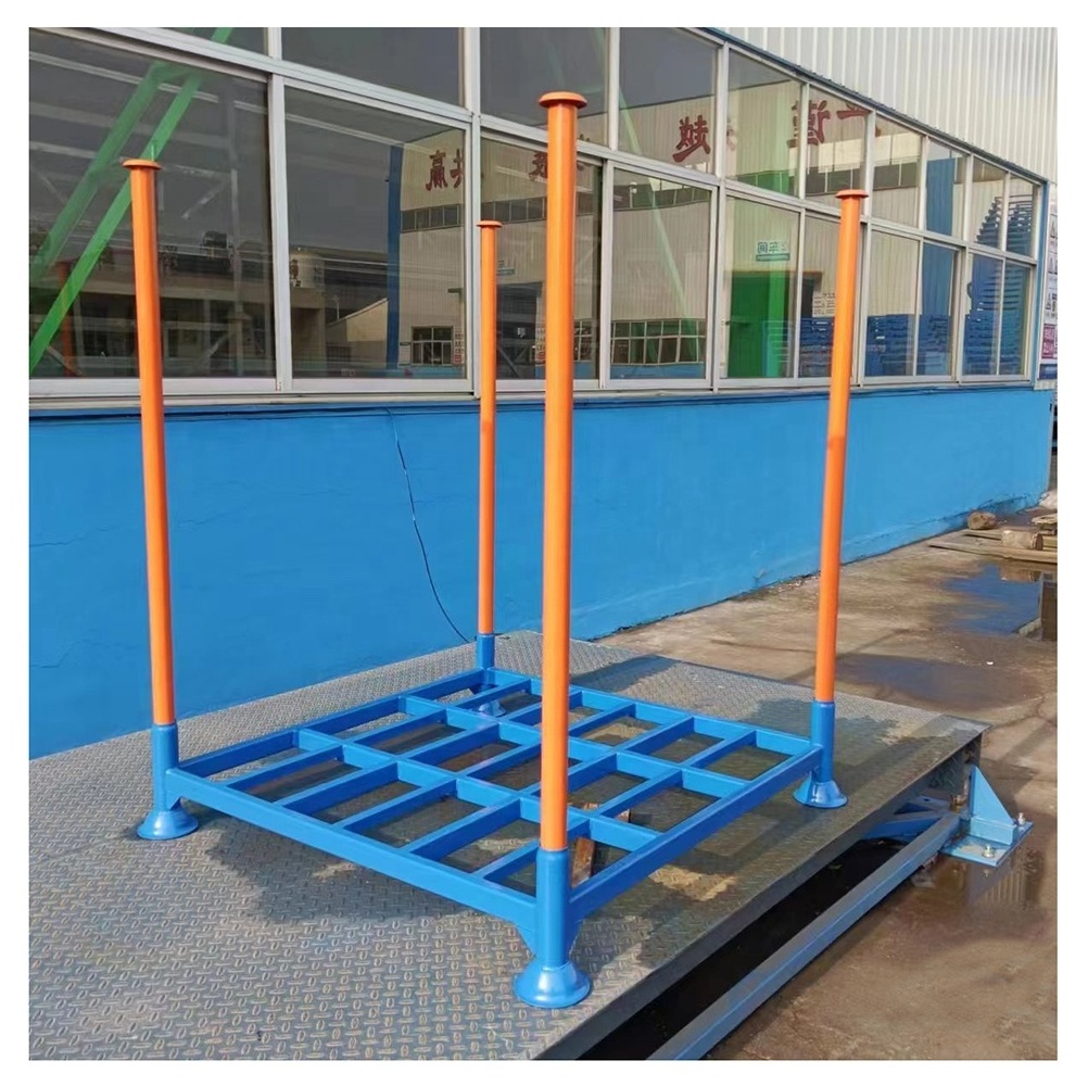 Heavy duty sheet metal warehouse stacking rack pallet for industry