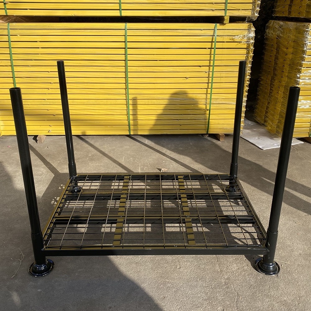 High quality metal stacking tire storage racks for trucks cars