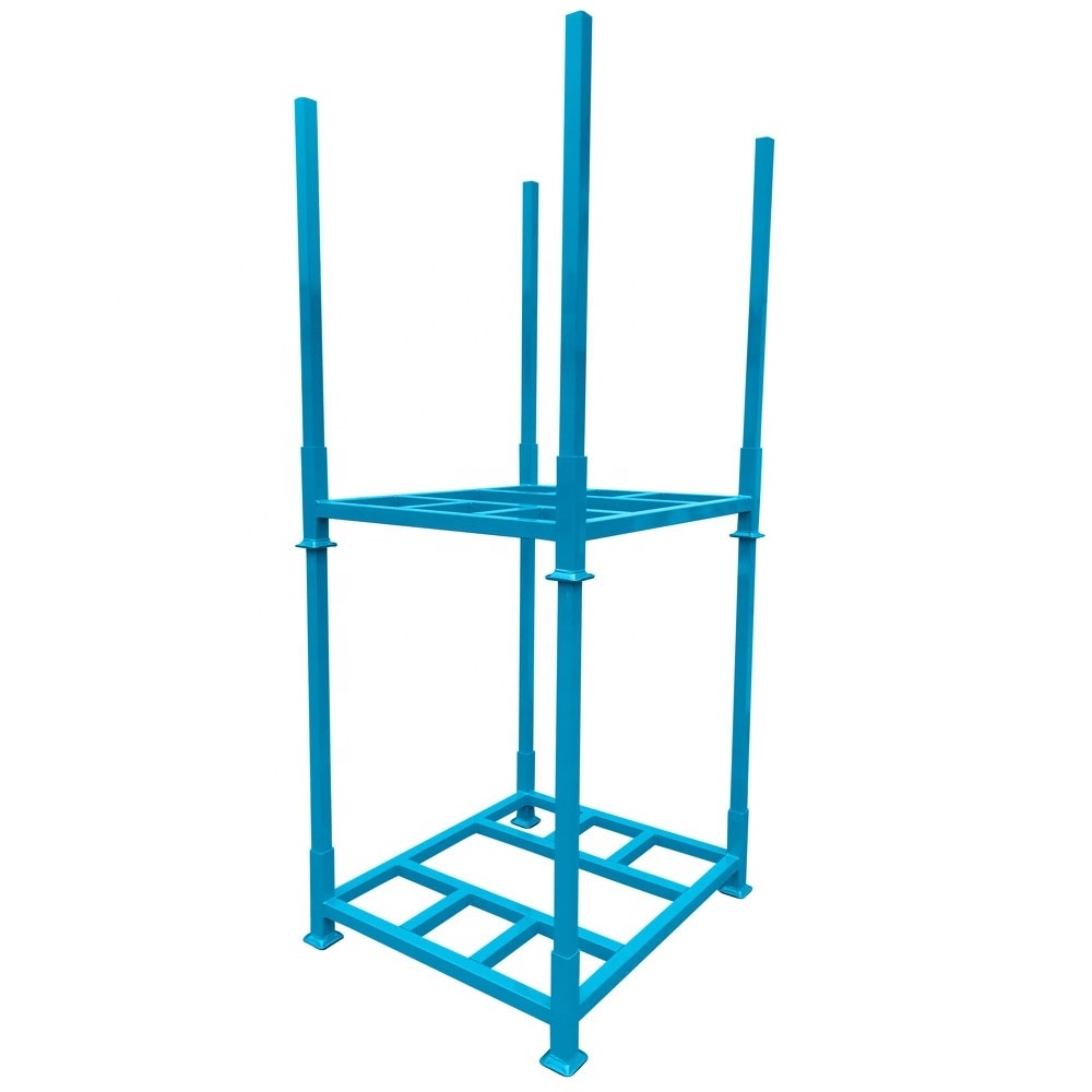 Custom metal stackable rack heavy duty pallet stacking frames for warehouse storage