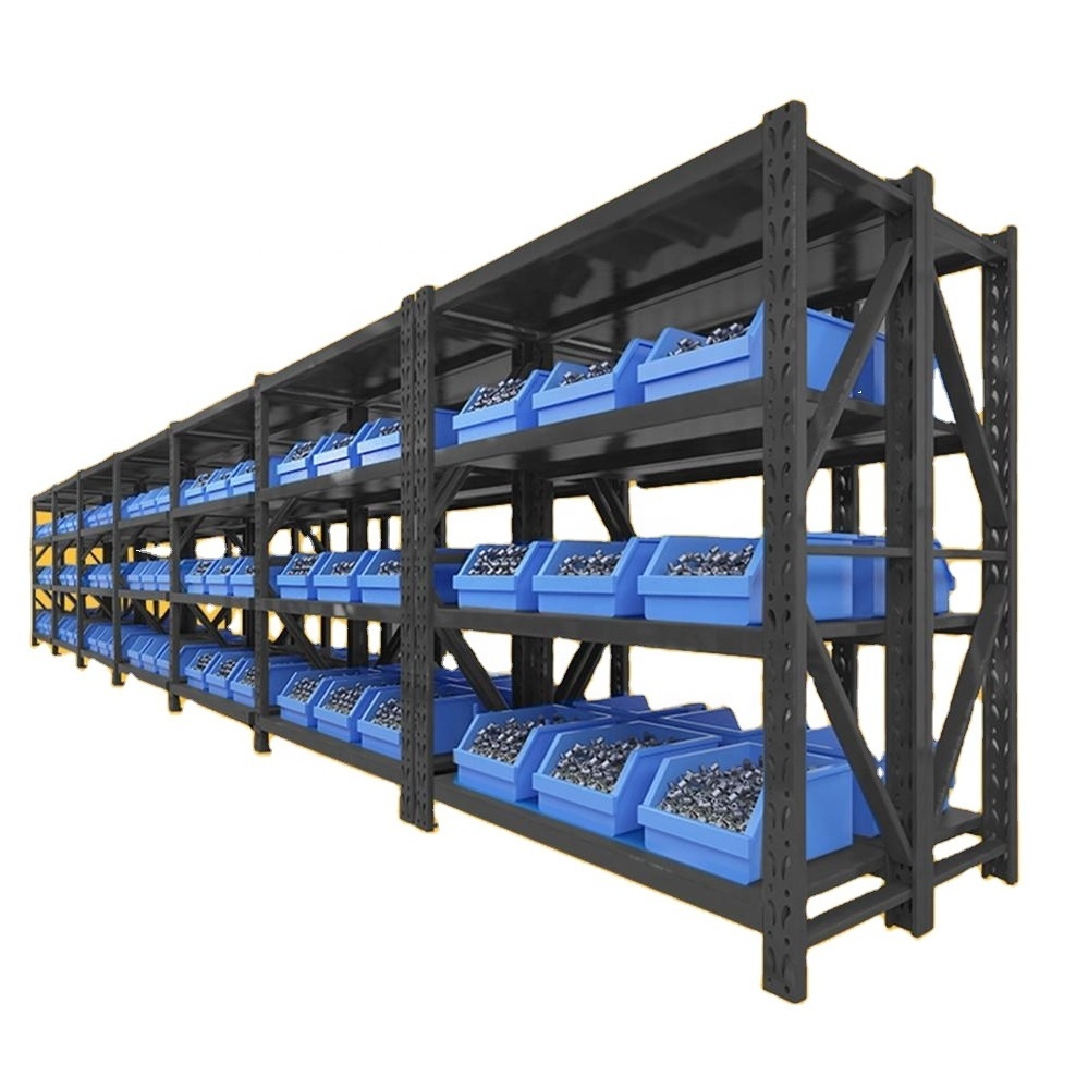 Garage storage heavy duty industrial long span shelving estanteria suppliers boltless rack estantes de metal