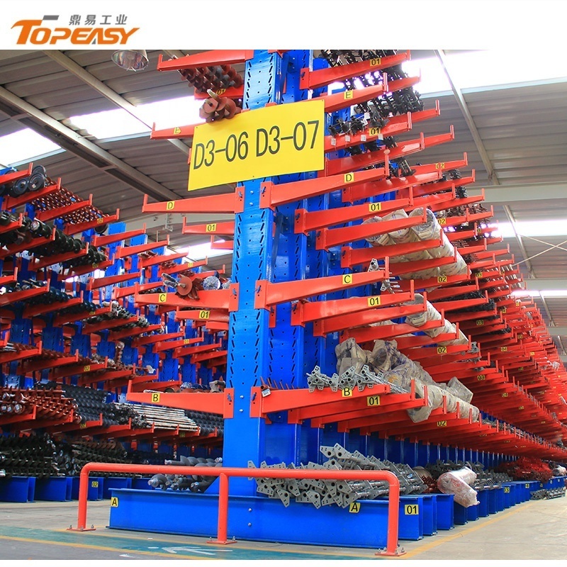 Customized heavy duty long arms iron cantilever racking system for industrial storage rack