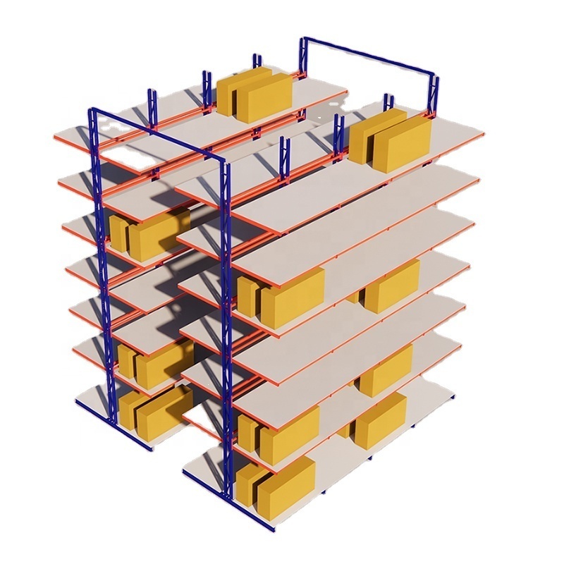 Customized heavy duty industrial racking self-supporting cantilever pipe rack for warehouse