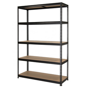 DIY height adjustable steel slotted angle boltless shelving muscle rack