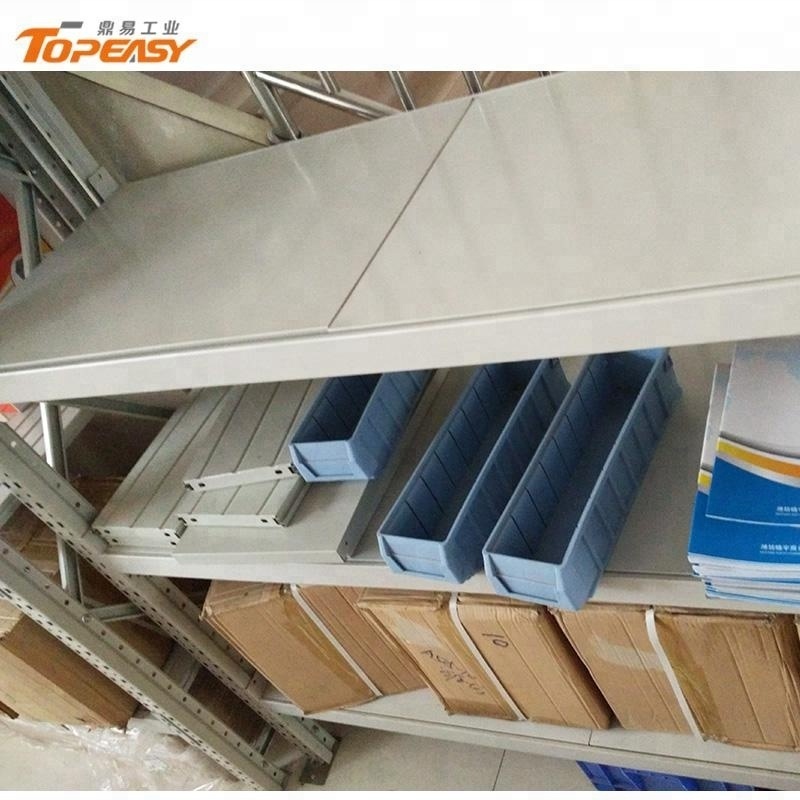 Medium duty warehouse equipment 6 layers metal spare parts storage bin rack shelf