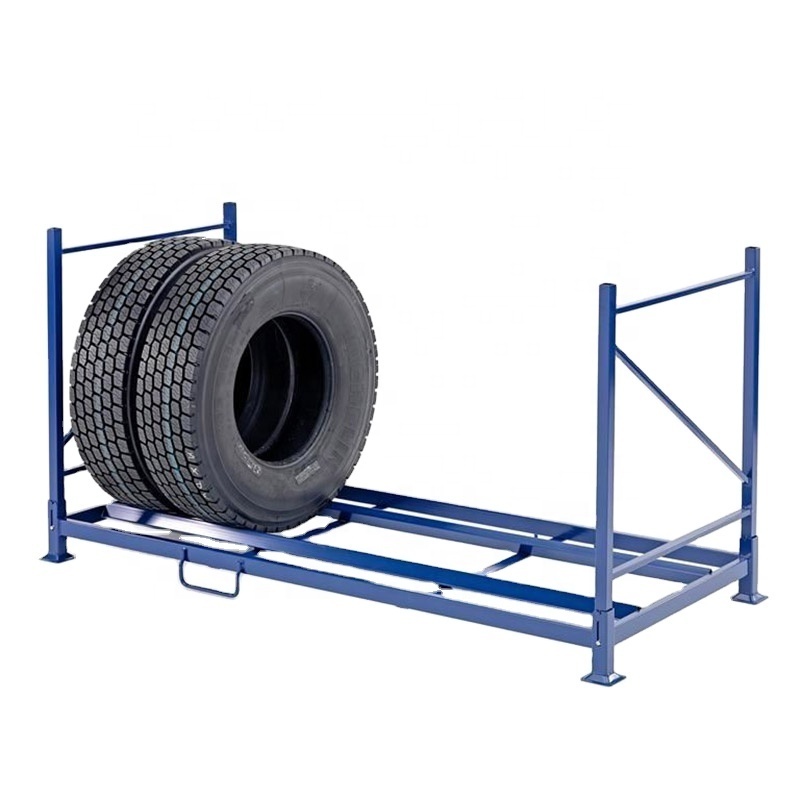 Heavy duty warehouse stacking high quality truck tyre storage rack system