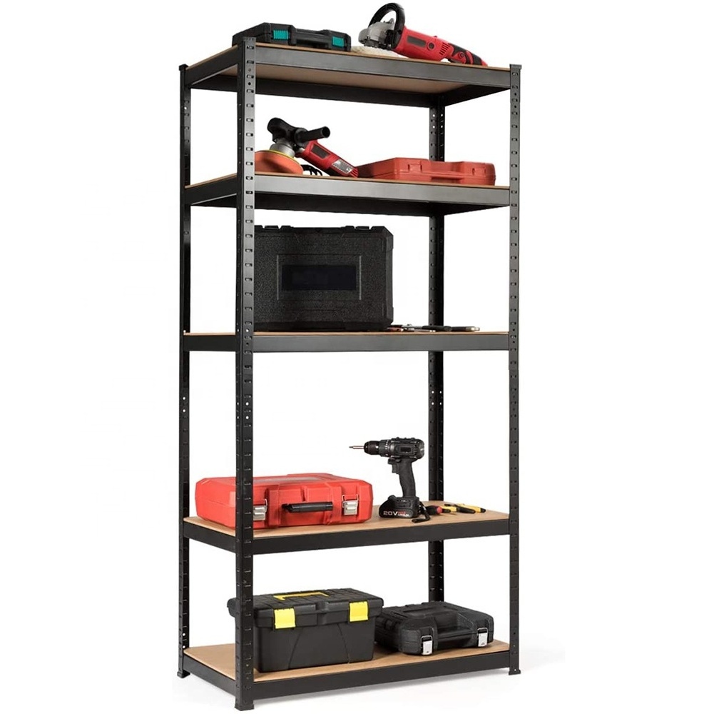 Heavy/Light  Duty 5 Tier Muscle Rack Storage Shelving Unit Adjustable Metal Shelf