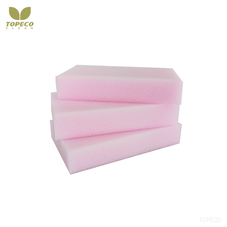 Topeco High Quality Magic Cleaning Foam Useful Cleaning Tools Pink Cleaning Melamine Foam Sponge