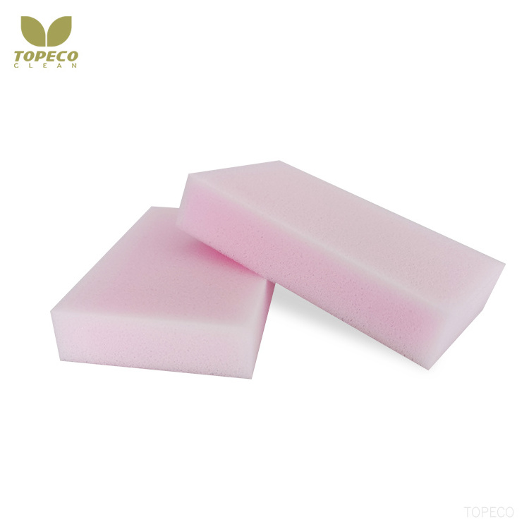 Topeco High Quality Magic Cleaning Foam Useful Cleaning Tools Pink Cleaning Melamine Foam Sponge