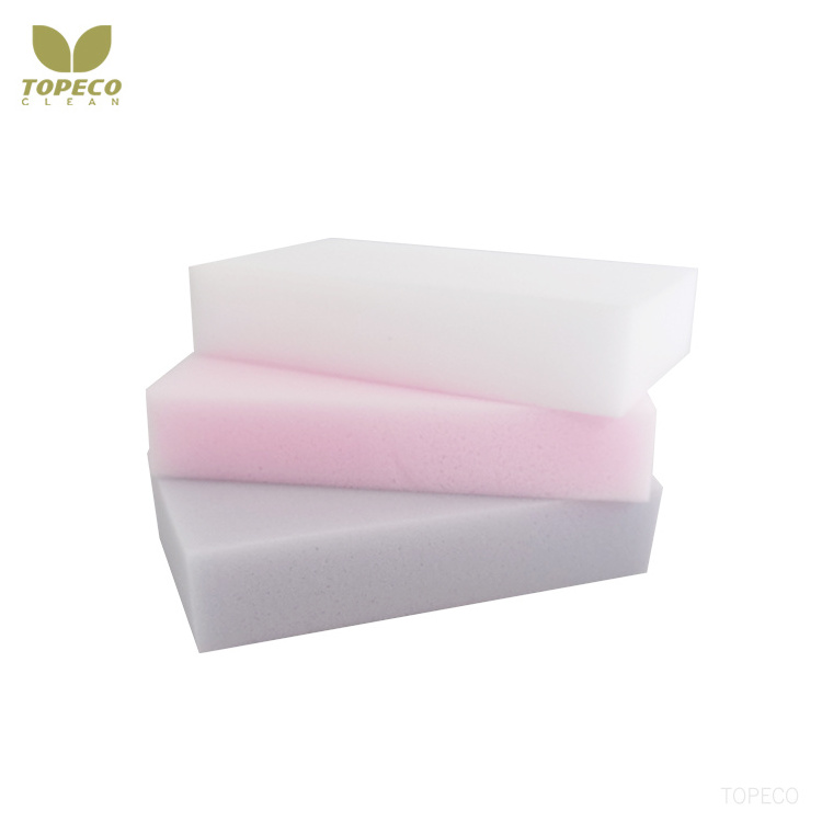 Topeco High Quality Magic Cleaning Foam Useful Cleaning Tools Pink Cleaning Melamine Foam Sponge