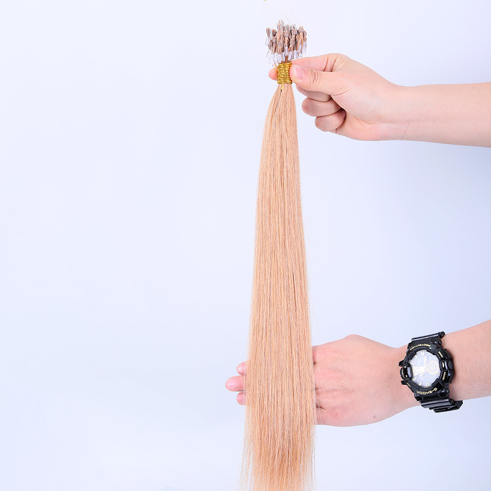 Wholesale Price Micro Ring Human Hair Remy Micro Beads Weft Hair Extensions