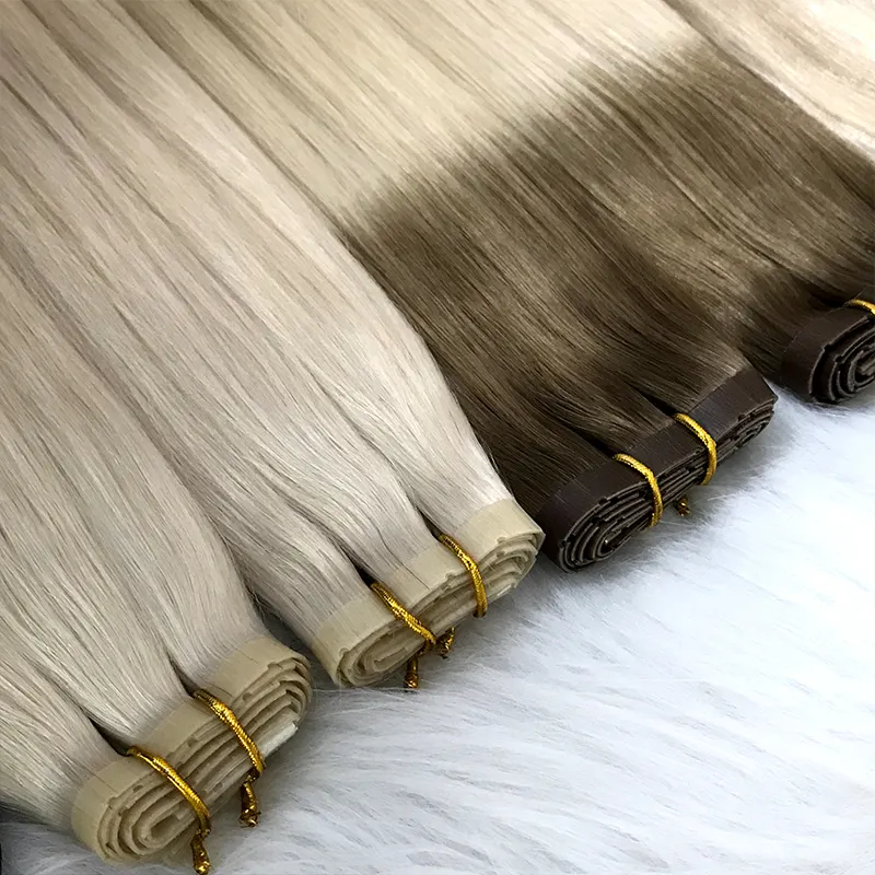 New Arrivals 12A Double Drawn invisible PU weft high quality 100% human hair Pu Skin Weft With Holes seamless hair extensions