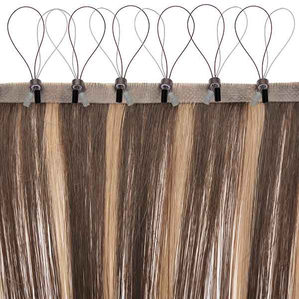 2023 TopElles New Arrival micro beads weft hair extensions 100% human hair one-step very easy to use micro ring hair extension