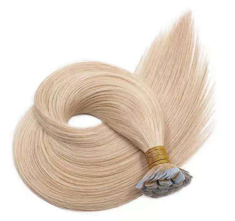 Hot sale mini tape in real human hair extensions double drawn virgin remy small tape in human hair extensions different color