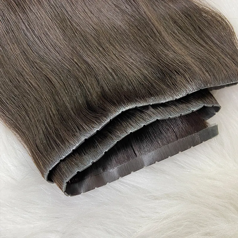 New Arrivals 12A Double Drawn invisible PU weft high quality 100% human hair Pu Skin Weft With Holes seamless hair extensions