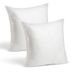 Wholesale 5 Star White Hotel Pillow 100% Polyester Hypoallergenic Throw Pillow for Couch Bed Decorative Insert Square