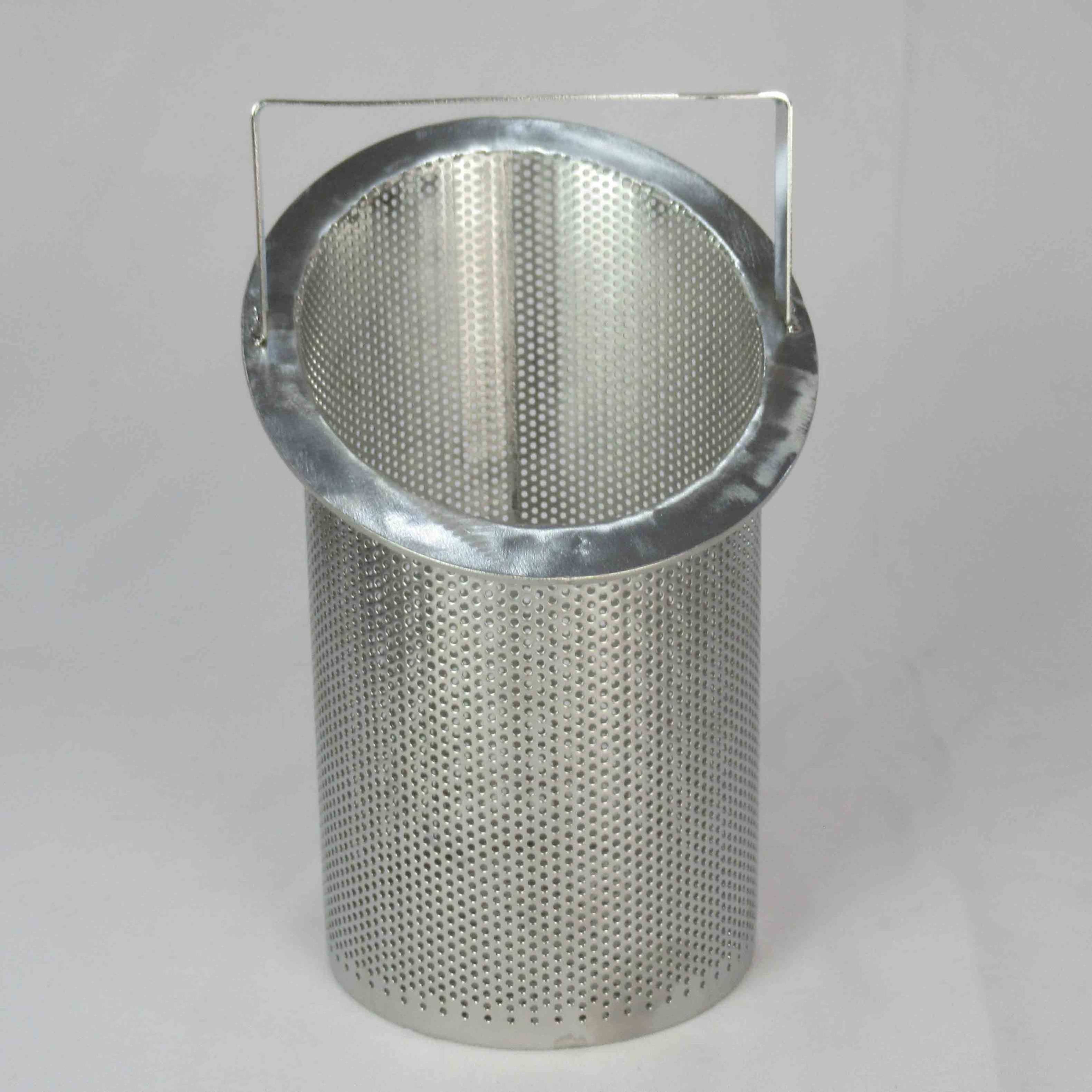 TOPEP customized ss304 316 stainless steel mesh basket filter 145*265 filter basket