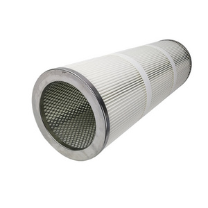 High efficiency Polyester high temperature dust filter cartridge customization dust collection air filter from China