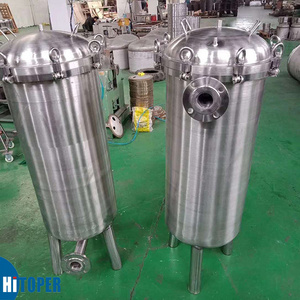 Stainless steel bag filter of sewage treatment equipment, cartridge filter housing for sale