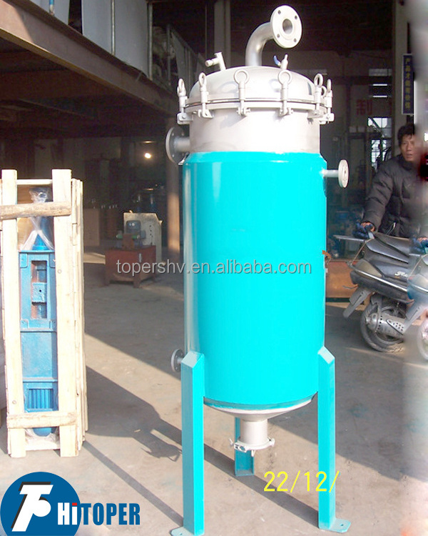 Stainless steel bag filter of sewage treatment equipment, cartridge filter housing for sale