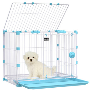 New Product Folding Trade Wheel Dog Portable Collapsible Travel 48 Inch Single Door Cage Soft Sliding Furniture Pet Crate