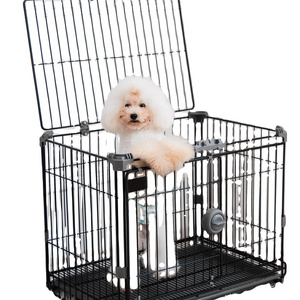 Pet Crate for Small Dogs Pets  Enhanced Single & Double Door New Dog Crate, Includes Leak-Proof Pan, Floor Protecting Feet