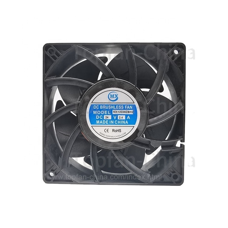 PFB1224UHE Delta fan 12CM 24V DC motor 120x120x38mm 120mm high air flow industry dc inverter cooling fan