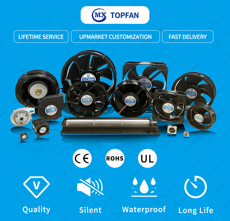 30 * 90mm mini fan Low noise air curtain 30mm cross-flow fan blower cross flow impellers for HVAC System Cooling