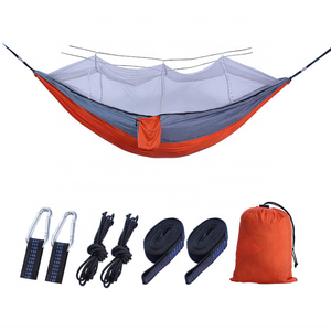 TOPIND 210T Nylon Taffeta Parachute Inflatable Hammock Camping Hammock Mosquito Net Hammock for Single Person use