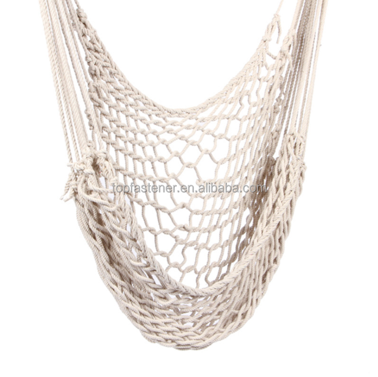 TOPIND  Cotton Hanging Chair Swing Hammock Chair Rope Swing with Wood Stick