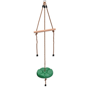 TOPIND Swing Set for Children PE Rope and Plastic Petal Disc Swing Monkey Swing