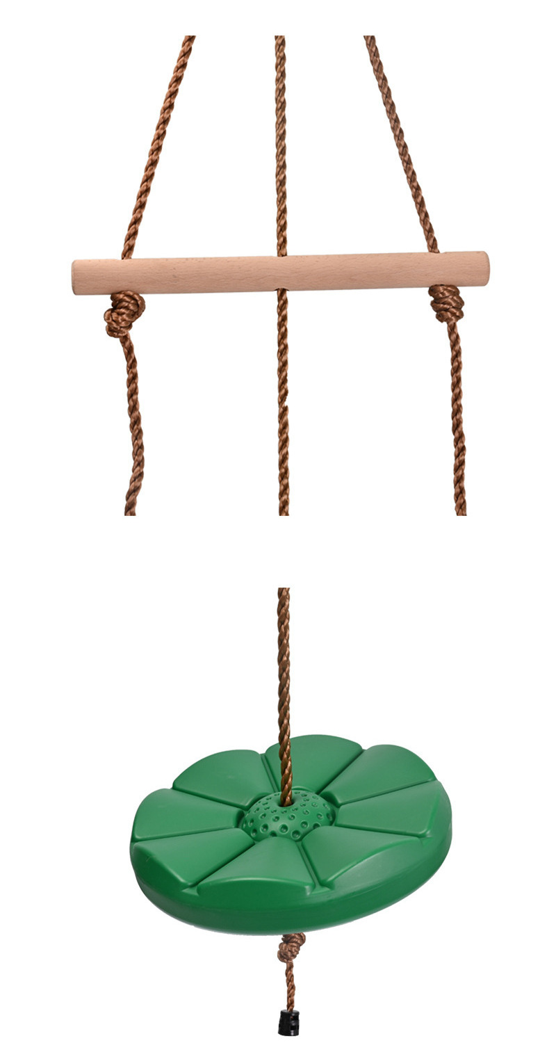 TOPIND Swing Set for Children PE Rope and Plastic Petal Disc Swing Monkey Swing