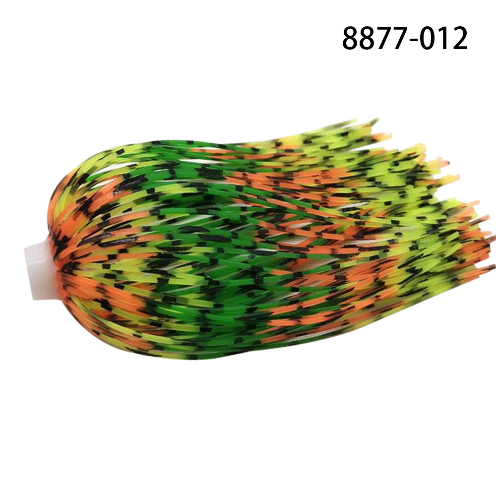 TOPIND 64mm 80 Strands Fishing Umbrella Skirt Silicone Skirts for Jig Fishing