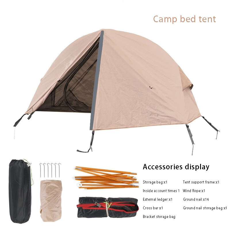 TOPIND Single Person Portable Tent Mosquito Net Folding Tent for Outdoor Camping Hiking Fishing