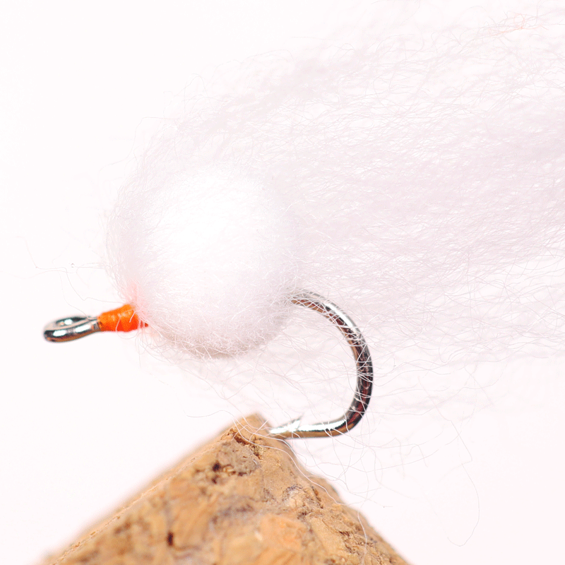 TOPIND 12# Nuke Egg Fly Mini Hair Fishing Hook Fly Fishing Bionic Bait for Trout Perch