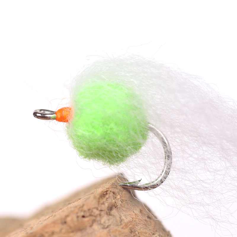 TOPIND 12# Nuke Egg Fly Mini Hair Fishing Hook Fly Fishing Bionic Bait for Trout Perch