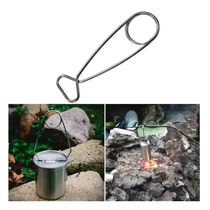 TOPIND  Camping accessories fish mouth opener floating springs water bottle hanger