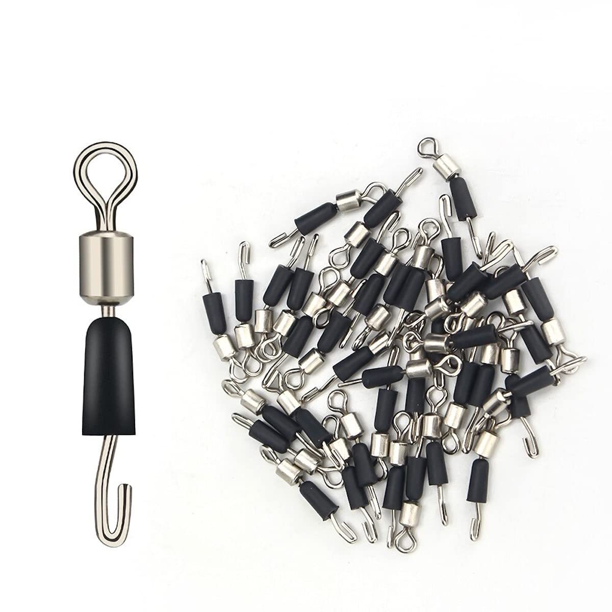 TOPIND S M L 1000Pcs/Bag Fishing Swivel Fast Connector Fishing Line Quick Link for Saltwater Freshwater