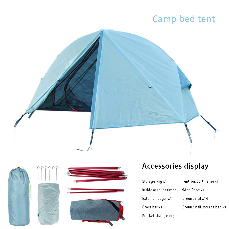 TOPIND Single Person Portable Tent Mosquito Net Folding Tent for Outdoor Camping Hiking Fishing