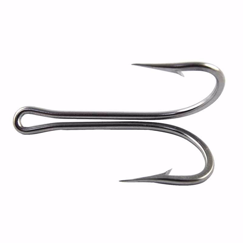 TOPIND High Stainless Steel 7982 Double Hooks For Freshwater Saltwater