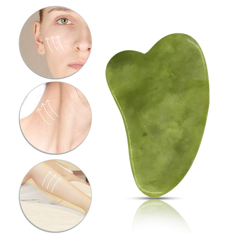 Anti Aging Face Massager High Quality 100% Jade Stone Facial Massage Roller And Gua Sha Tool Set