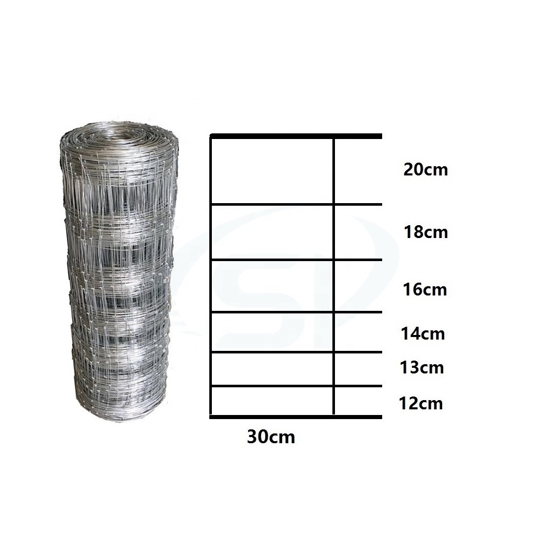 Heavily Galvanized Hinged Joint Sheep Wire Fencing 7-90-30 Length 200m Field Fence for Rural Farm Fencing