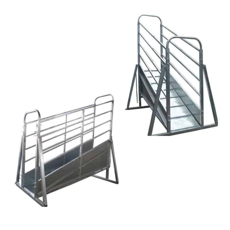 Durable Quality Heavy Duty Height Adjustable Cattle Loading Ramp 3.6m Assemble with Cattle Panels and Gate for Cattle Yard