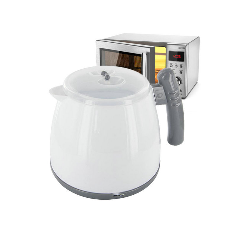 Microwave Tea Kettle Hot Pot Water Boiler for Microwave Oven Use Plastic Electric Tea Kettle